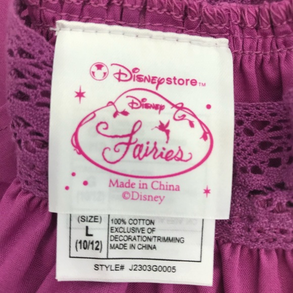 NWT Disney Fairies Purple Girls Dress - Picture 4 of 5